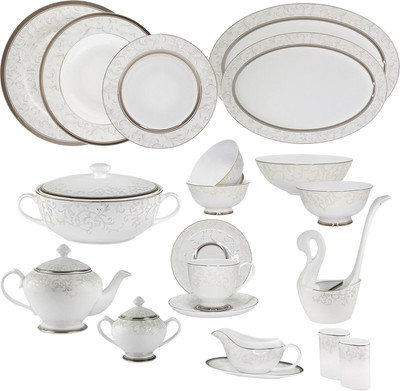 

Набор столовой посуды, Серый шелк 145-589