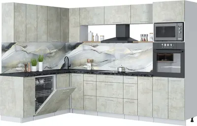 

Кухонный гарнитур, Мила Лайт 1.896х2.98-2