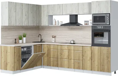 

Кухонный гарнитур, Мила Лайт 1.896х2.98-2