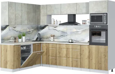 

Кухонный гарнитур, Мила Лайт 1.896х2.98-2