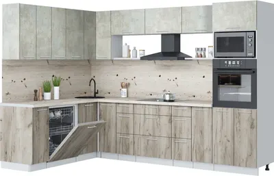 

Кухонный гарнитур, Мила Лайт 1.896х2.98-2