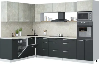 

Кухонный гарнитур, Мила Лайт 1.896х2.98-2