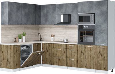 

Кухонный гарнитур, Мила Лайт 1.896х2.98