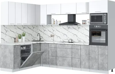 

Кухонный гарнитур, Мила Лайт 1.896х2.98-2