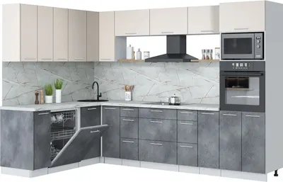 

Кухонный гарнитур, Мила Лайт 1.896х2.98-2