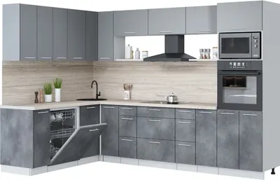 

Кухонный гарнитур, Мила Лайт 1.896х2.98-2