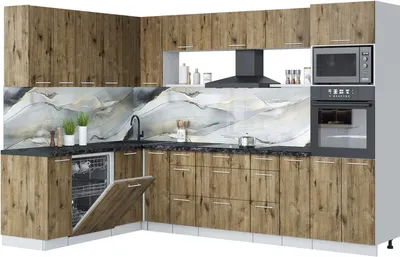 

Кухонный гарнитур, Мила Лайт 1.896х2.98-2