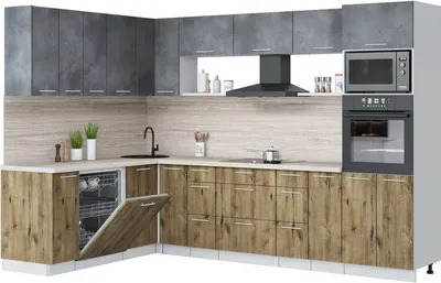 

Кухонный гарнитур, Мила Лайт 1.896х2.98-2