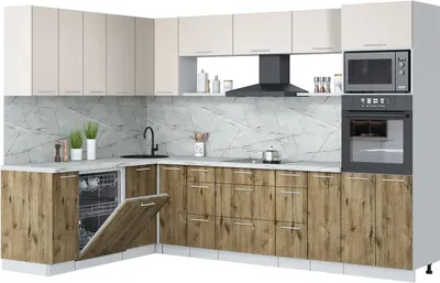 

Кухонный гарнитур, Мила Лайт 1.896х2.98-2