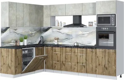 

Кухонный гарнитур, Мила Лайт 1.896х2.98-2