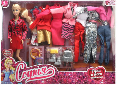 

Кукла с аксессуарами, София / 66001-DRESS23-S-BB