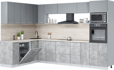 

Кухонный гарнитур, Мила Лайт 1.896х3.18