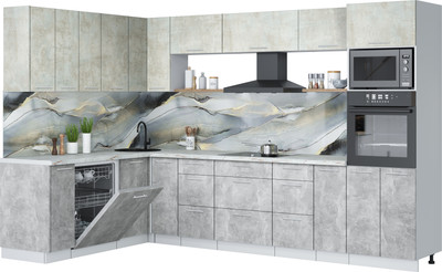 

Кухонный гарнитур, Мила Лайт 1.896х3.18