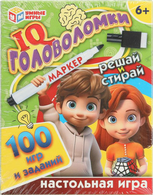 

Развивающий игровой набор, IQ Головоломки. 100 игр и заданий / 4660254450950
