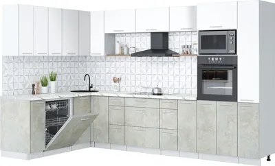 

Кухонный гарнитур, Мила Лайт 1.896х3.28