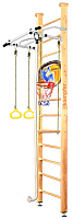 Детский спортивный комплекс Kampfer Helena Wall Basketball Shield (3м, натуральный/белый антик) - 