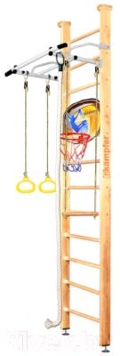 Детский спортивный комплекс Kampfer Helena Wall Basketball Shield (3м, натуральный/белый антик)