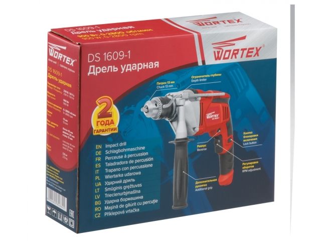 Дрель Wortex DS 1609-1 (DS160910025)