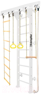 Детский спортивный комплекс Kampfer Wooden Ladder Wall (3м, жемчужный/белый)