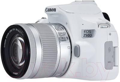 Зеркальный фотоаппарат Canon EOS 250D Kit EF-S 18-55mm IS STM / 3458C001 (белый)