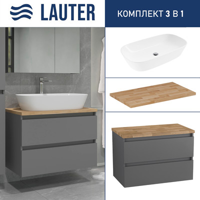 

Тумба с умывальником, Mia 80 + 21393-70