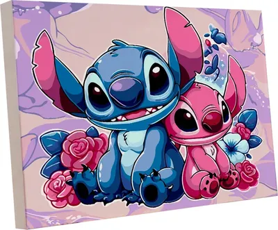 

Картина по номерам, Стич розовый / PL-00399