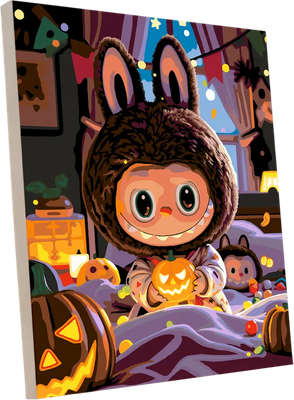 

Картина по номерам, Лабубу Хеллоуин / PL-00414