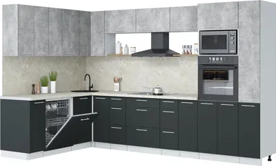 

Кухонный гарнитур, Мила Лайт 1.896х3.28