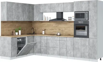 

Кухонный гарнитур, Мила Лайт 1.896х3.28