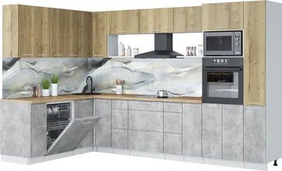 

Кухонный гарнитур, Мила Лайт 1.896х3.28