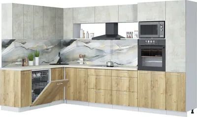 

Кухонный гарнитур, Мила Лайт 1.896х3.38