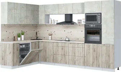 

Кухонный гарнитур, Мила Лайт 1.896х3.38