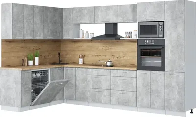 

Кухонный гарнитур, Мила Лайт 1.896х3.38