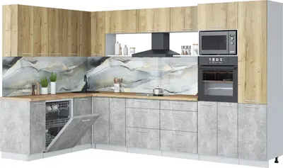 

Кухонный гарнитур, Мила Лайт 1.896х3.38