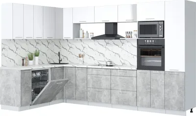 

Кухонный гарнитур, Мила Лайт 1.896х3.38