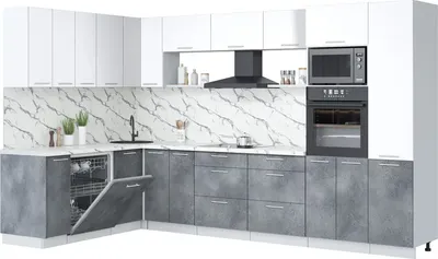 

Кухонный гарнитур, Мила Лайт 1.896х3.38