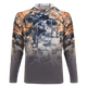 Худи FHM Mark Hoodie V3 (2XL, принт серо-оранжевый/серый) -
