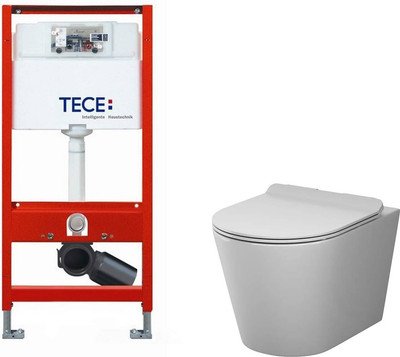 

Унитаз подвесной с инсталляцией, Sunny Flashclean C85C1701SC + TECE Profil 9300302