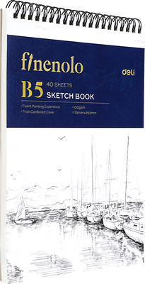Скетчбук Deli Finenolo / N025, мягкая обложка