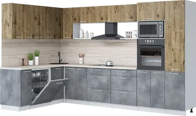 

Кухонный гарнитур, Мила Лайт 1.896х3.38