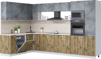 

Кухонный гарнитур, Мила Лайт 1.896х3.38