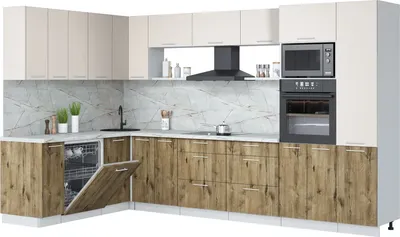 

Кухонный гарнитур, Мила Лайт 1.896х3.38