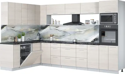 

Кухонный гарнитур, Мила Лайт 1.896х3.38-2