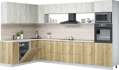 

Кухонный гарнитур, Мила Лайт 1.896х3.38-2