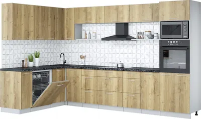 

Кухонный гарнитур, Мила Лайт 1.896х3.38-2