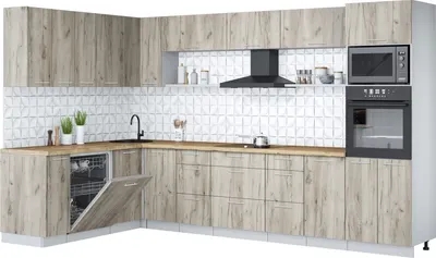 

Кухонный гарнитур, Мила Лайт 1.896х3.38-2