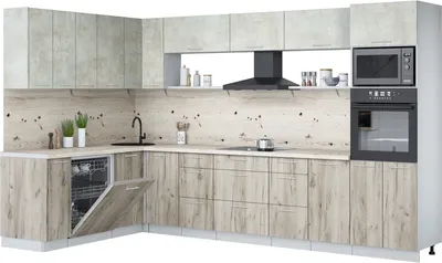 

Кухонный гарнитур, Мила Лайт 1.896х3.38-2