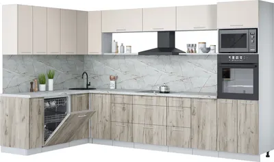 

Кухонный гарнитур, Мила Лайт 1.896х3.38-2