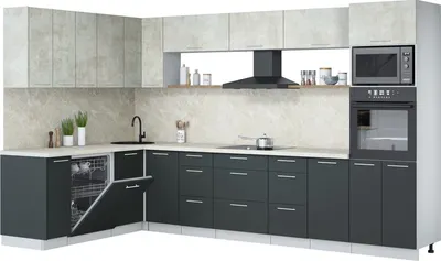 

Кухонный гарнитур, Мила Лайт 1.896х3.38-2