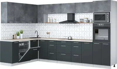 

Кухонный гарнитур, Мила Лайт 1.896х3.38-2